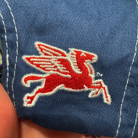 Mobil Blue Baseball Cap - Picture 2 of 2